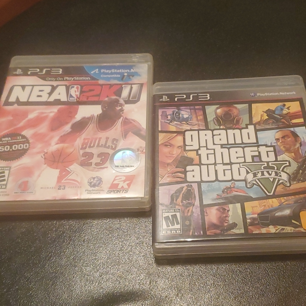 PS3 Grand Theft Auto 5 & NBA 2K11